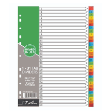 Treeline Deep Tint Board File Dividers - 1 - 31